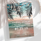 Tropisch strand bruiloft | Koord van lichten Kaart