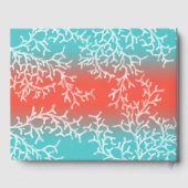 Tropisch strand bruiloft koraalrif gastenboek (Achterkant)