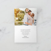 Tropisch strand bruiloft Starfish Bedankkaart (Binnen)