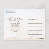 Tropisch strand bruiloft Starfish Bedankt Briefkaart (Achterkant)