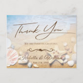 Tropisch strand bruiloft Starfish Bedankt Briefkaart (Voorkant)