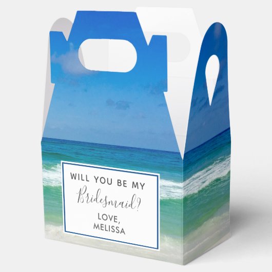 Tropisch strand bruiloft... zal je mijn Bridesmaid Bedankdoosjes (Geopend)