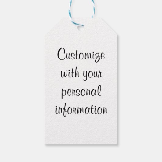 Tropisch strand cadeaulabel (Achterkant)