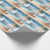 Tropisch strand cadeaupapier (Hoek)