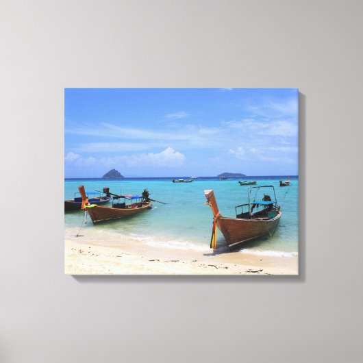 Tropisch strand canvas afdruk (Voorkant)