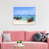 Tropisch strand canvas afdruk (Insitu (Woonkamer))