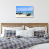 Tropisch strand canvas afdruk (Insitu (Slaapkamer))