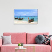 Tropisch strand canvas afdruk (Insitu (Woonkamer))