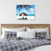 Tropisch strand canvas afdruk (Insitu (Slaapkamer))