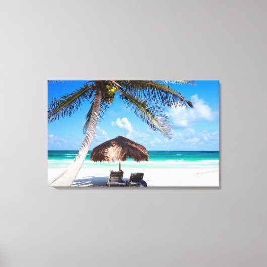Tropisch strand canvas afdruk (Voorkant)