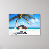 Tropisch strand canvas afdruk (Voorkant)