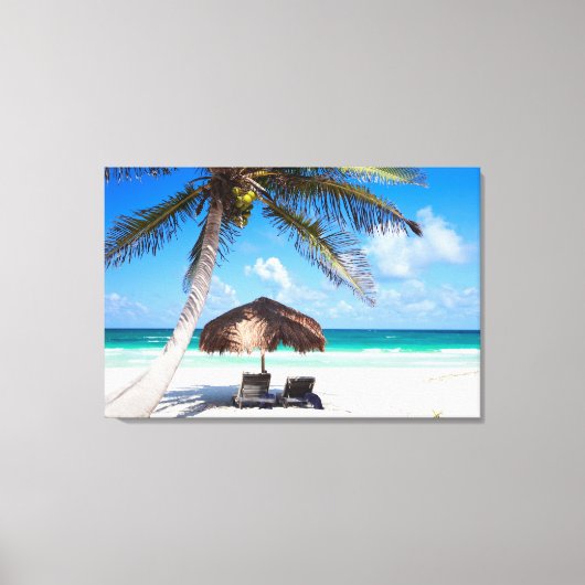 Tropisch strand canvas afdruk (Voorkant)