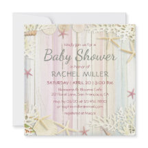 Tropisch strand Chic Modern Seashell Baby shower