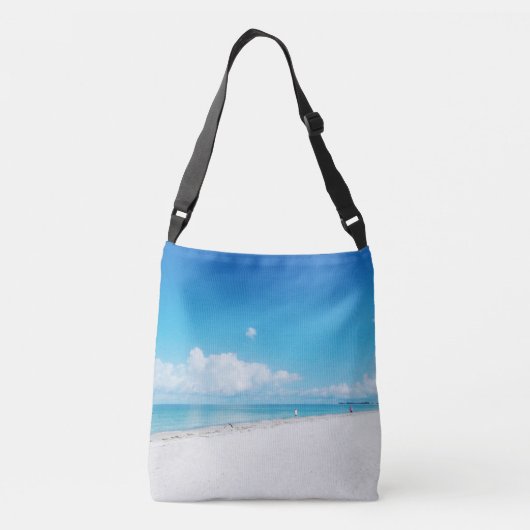 Tropisch strand crossbody tas (Achterkant)