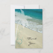 Tropisch strand dank je Kaart (Voorkant)