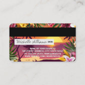 tropisch strand | Debit Kaart Style Visitekaartje (Achterkant)