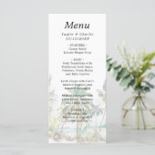 Tropisch strand Destination Wedding Menu (Staand voorkant)