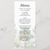 Tropisch strand Destination Wedding Menu (Voorkant)