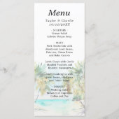Tropisch strand Destination Wedding Menu (Voorkant)