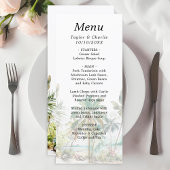 Tropisch strand Destination Wedding Menu
