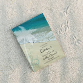 Tropisch strand Destination Wedding Save The Date