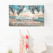 Tropisch strand Destination Wedding Spandoek (Insitu)