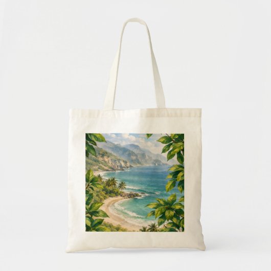 Tropisch strand Dhofar Coast Oman Tote Bag (Voorkant)