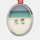 Tropisch strand Dominicaanse Republiek Metalen Ornament (Links)