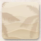 Tropisch strand drankjes onderzetter (Voorkant)