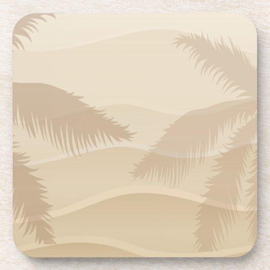 Tropisch strand drankjes onderzetter (Voorkant)