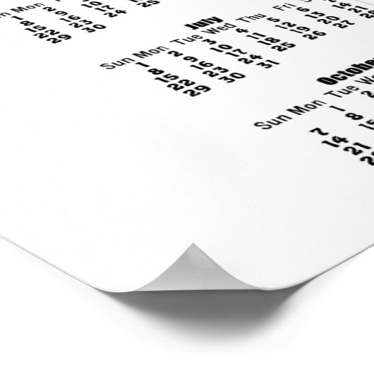 Tropisch strand eiland 2012 kalender poster afdruk (Hoek)