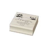 Tropisch strand Elegant retouradres Rubberstempel (Stempel)