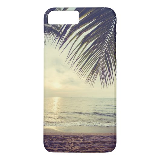 Tropisch strand en palmbladeren | Telefonische kwe Case-Mate iPhone Case (Achterkant)