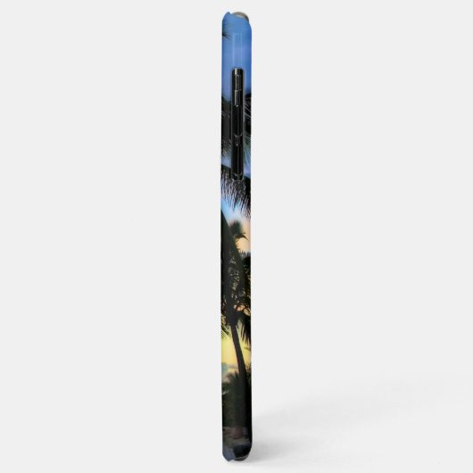 Tropisch strand en palmbomen Case-Mate iPhone case (Achterkant/links)