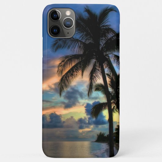 Tropisch strand en palmbomen Case-Mate iPhone case (Achterkant)
