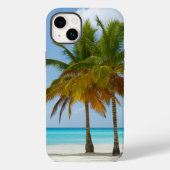 Tropisch strand en palmbomen Case-Mate iPhone case (Achterkant)