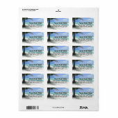 Tropisch strand etiket (Full Sheet)