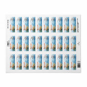 Tropisch strand etiket (Full Sheet)