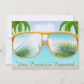 Tropisch, Strand, Feest Kaart (Voorkant)