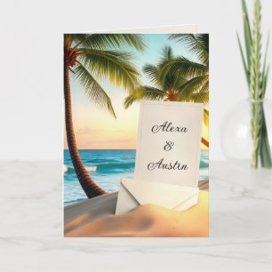 Tropisch Strand Felicitaties Kaart