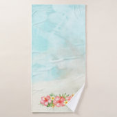 Tropisch strand Flamingo Bath Towels Badhanddoek (Badhanddoek)