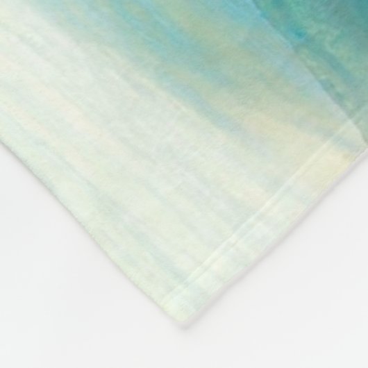 Tropisch strand fleece deken (Hoek)