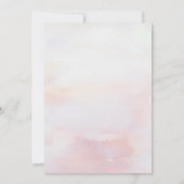 Tropisch strand Floral Greenery Foliage Weddenscha Kaart (Achterkant)