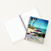 Tropisch strand foto vakantiehuis logboek notitieboek (Binnen)