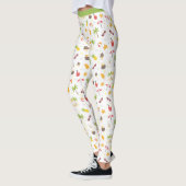 Tropisch strand Fun Palm Trees Ananas Zonnebril Leggings (Links)