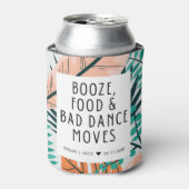 Tropisch strand Funny Wedding Favor Blikjeskoeler (Blikje Voorkant)