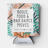 Tropisch strand Funny Wedding Favor Blikjeskoeler (Voorkant)