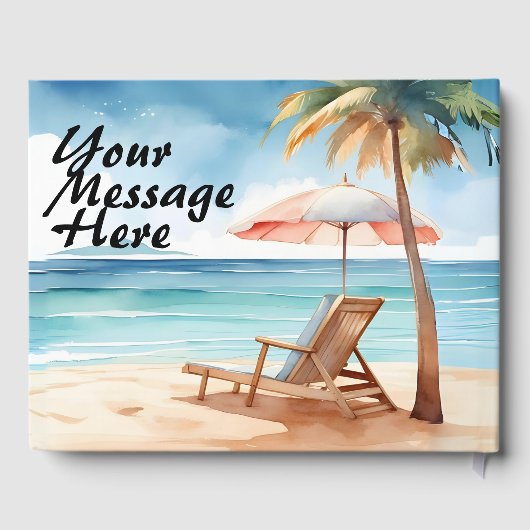 Tropisch strand gastenboek (Achterkant)