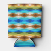 Tropisch strand gekleurde caleidoscoop Abstracte k Blikjeskoeler (Voorkant)