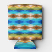 Tropisch strand gekleurde caleidoscoop Abstracte k Blikjeskoeler (Achterkant)